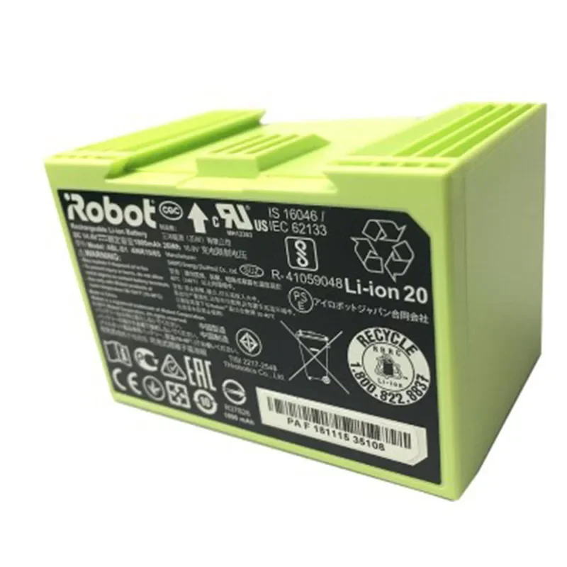 Batterie de remplacement pour iRobot Roomba e & i Series i7 + e5 14.4 1800 i3 7150 i3 + 7550 i4 3150, 3550 V, 4150 mAh