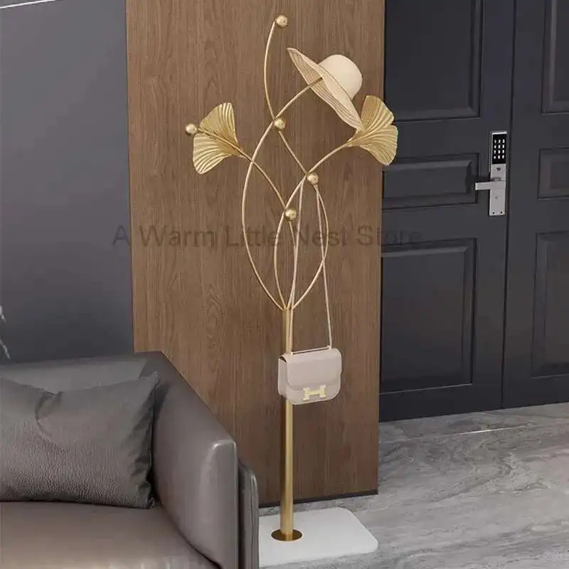 Perchero De pie dorado para ropa, estantes De suelo De lujo, Perchero De ropa De Boutique, Perchero De Pie De esquina, muebles minimalistas