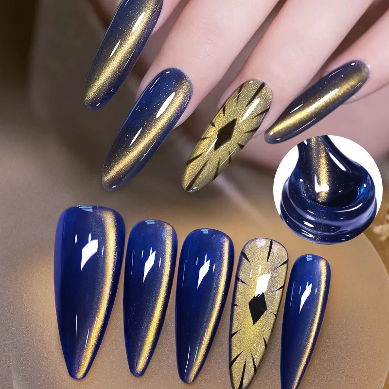 BORN PRETTY HEMA TPO GRATIS 10ml Auroras Glitter Cat Magnetische Gel Nagellak Jelly Glazen Kraal Semi Permanente Losweken UV vernis