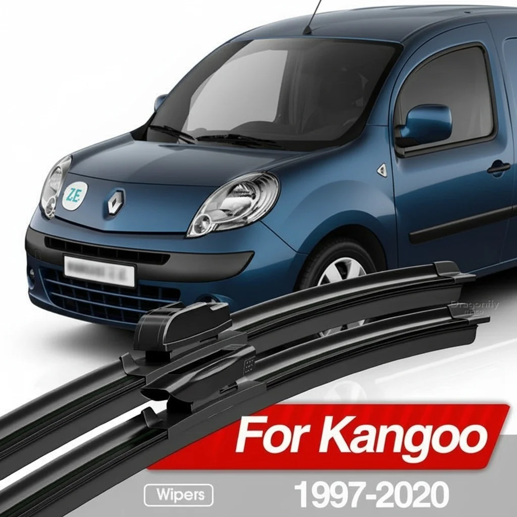

For Renault Kangoo 1 2 1997-2020 Front Windshield Wiper Blades 2pcs Windscreen Window Accessories 1998 2000 2007 2008 2013 2019