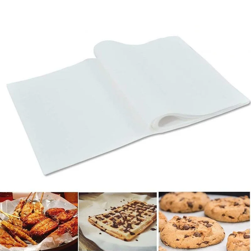 

1000Pcs/Lot Baking Paper Barbecue Double-sided Silicone Oil Paper Parchment Rectangle Oven Paper Baking Sheets Bakery BBQ Party