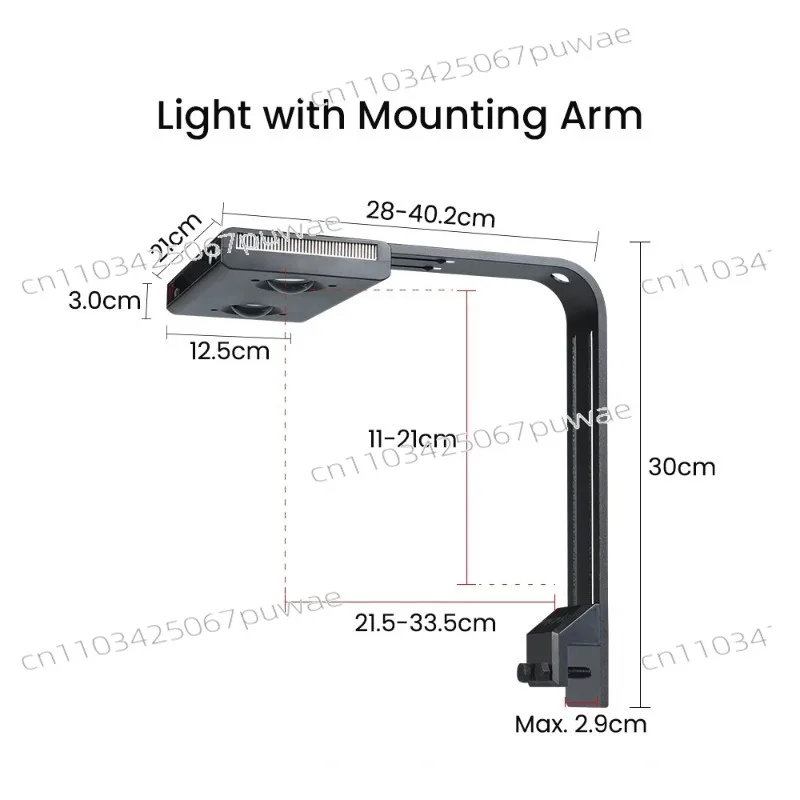 Noo-Psyche K7 Pro V3 140W WiFi Sunrise Sunset Programmable Full Spectrum Saltwater Aquarium LED Light for Marine Reef Fish Tank
