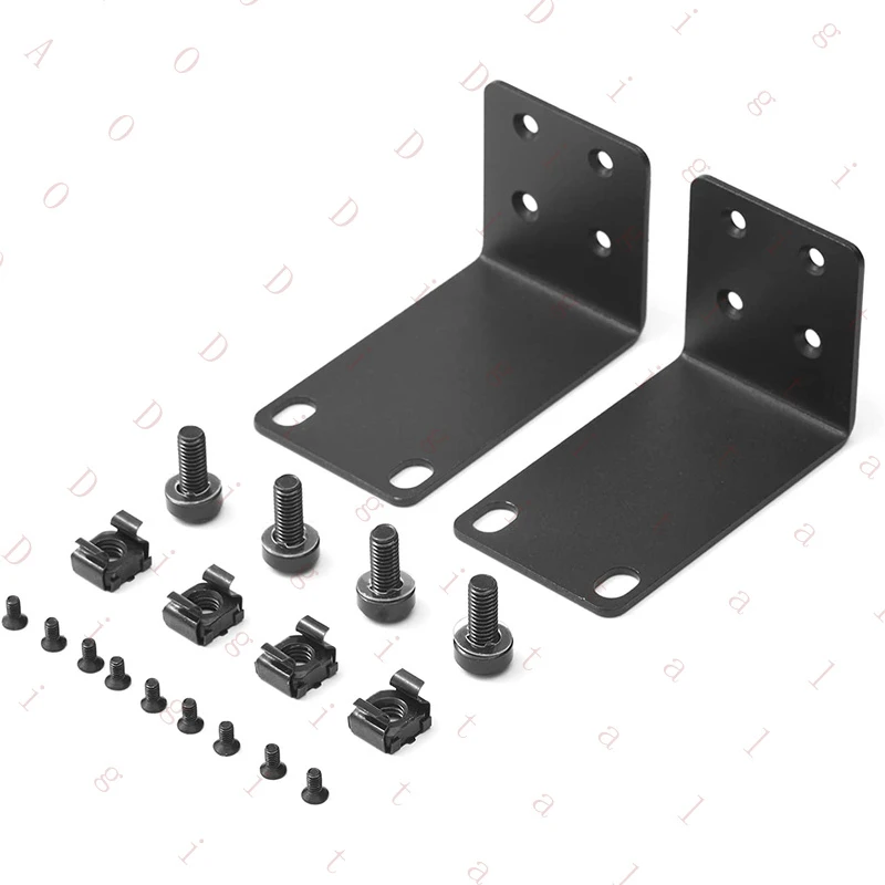 GQ-   Universal Rack Mount Kit 1U Rack Ears for NETGEAR Series Switches (JGS/MS/RPS/S