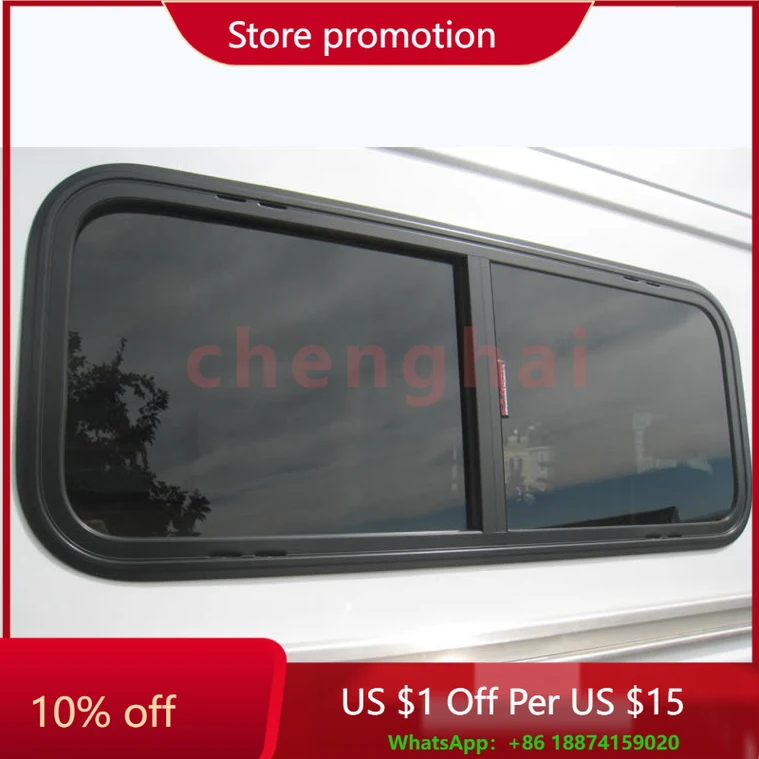 

Camper RV Car Windows Aluminum Sliding Window Horse Trailer Prices Caravan Window Glass RV Window For Camper 900*300 mm