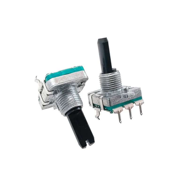 1PCS ALPS 360 Degree Rotating Smooth Encoder EC16 3pin Car Navigation Digital volume potentiometer with switch 20MM half shaft