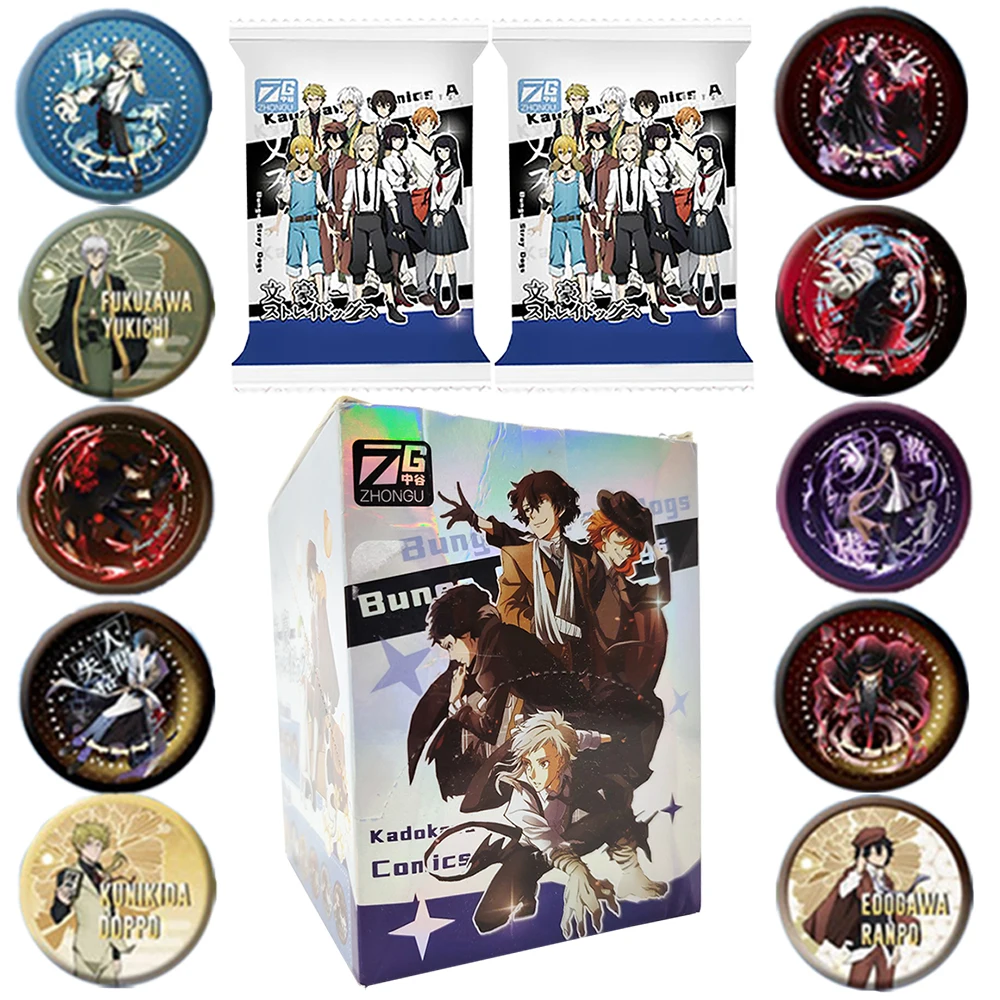 

Bungo Stray Dogs Collection Round Badge Child's Favorite Handsome Anime Characters Dazai Osamu Round Brooch Exquisite Gift Toys