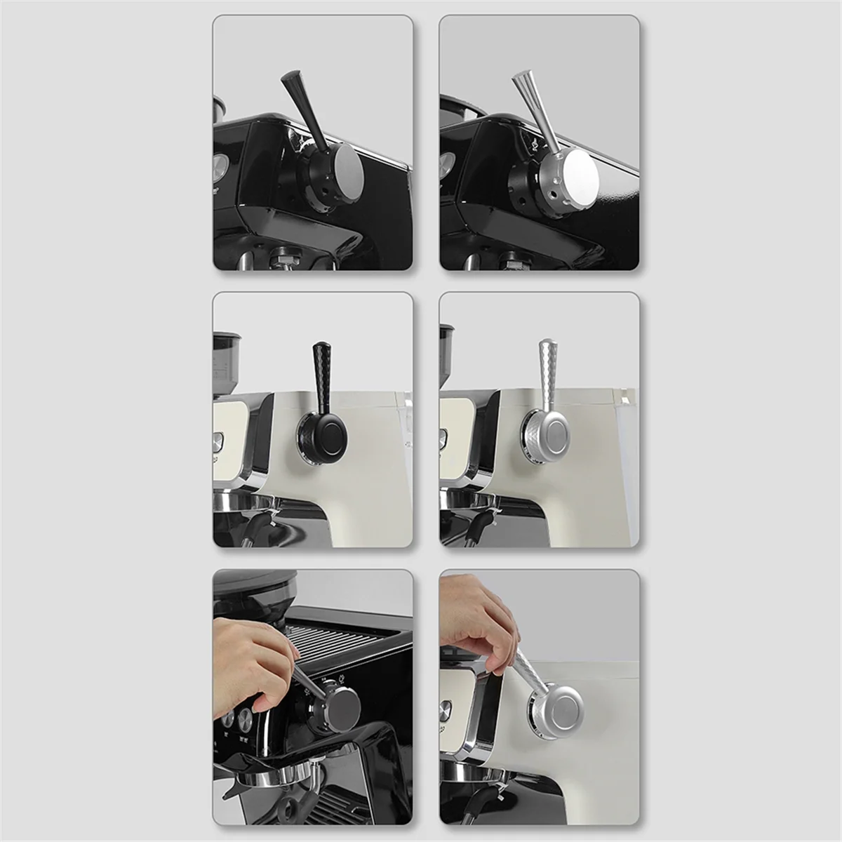 Сменный рычаг для кофе и пара, разборный паровой рычаг для кофе для кофемашины BAE02/025, ручка переключателя пара A-T33C