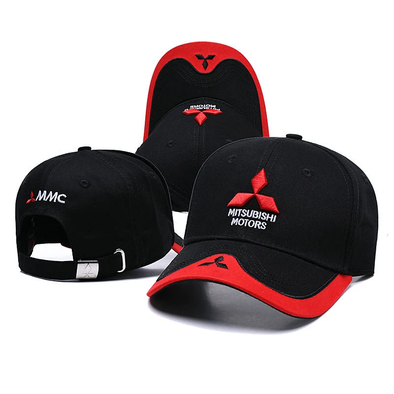 Embroidery Cotton Baseball Cap Outdoor Hat for Mitsubishi Outlander L200 ASX Lancer 9 10 Mirage Ralliart Pajero Triton Eclipse