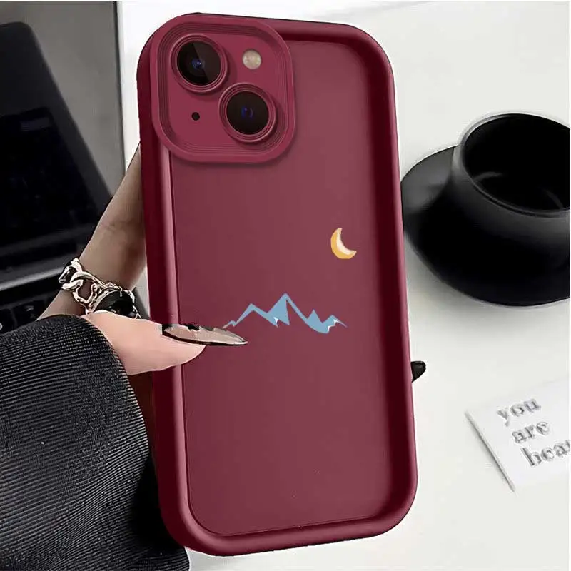 IP15 Morning Sun Sky Eye Ladder Phone Case For iPhone 14Pro 14Plus 14 13Pro 13mini 13 12 11 XS XSMax XR X SE2022 8 7 Cover