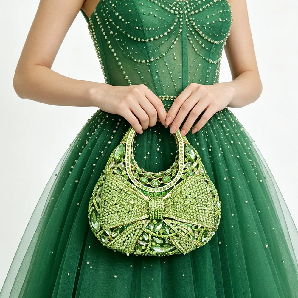 

Gold/Silver Candy Clutches Bags Fashion Women Evening Purses Long Chain Lady Shoulder Crossbody Handbags Wedding Dinner Clutch