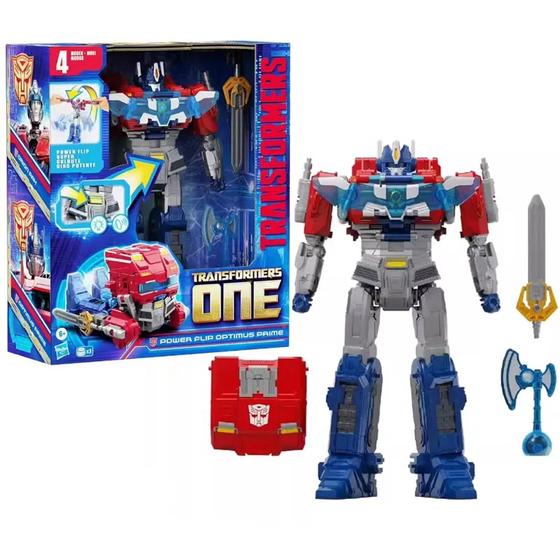 Hasbro Originele Transformers One Power Flip Optimus Prime Action Figure Speelgoed voor Jongens Meisjes Gift Collectible Model Ornamenten