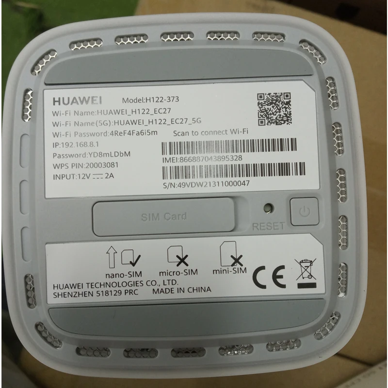 Imagem -06 - Huawei-cpe Pro 5g Roteador Wifi 100 Original Global Móvel Cubo sem Fio Cpe Pro Cat19 H122373