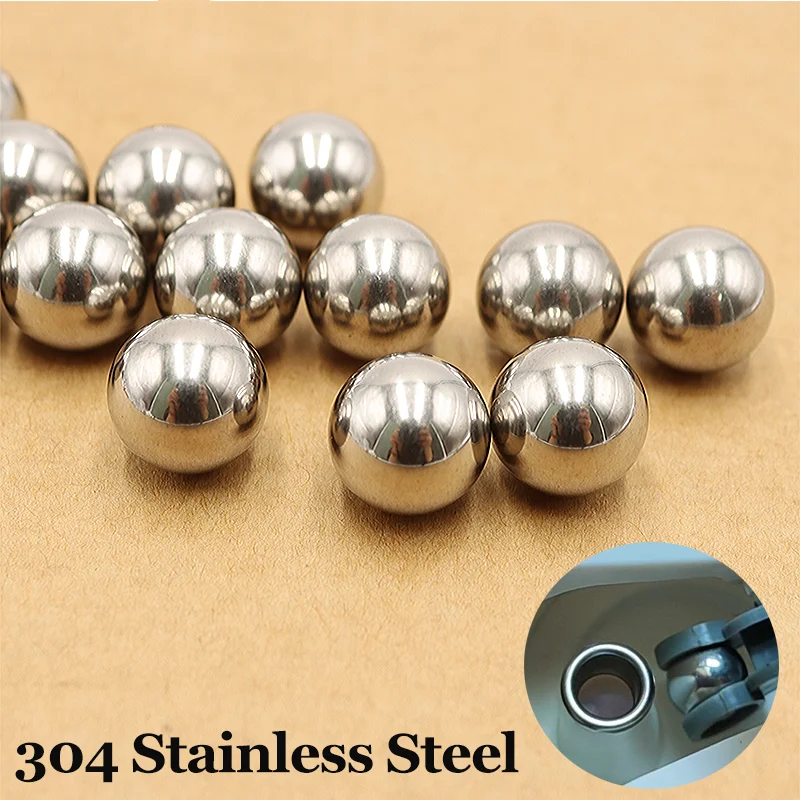 Boule solide en acier inoxydable 304, 2 3 4 5 6 7 8 9 10 12-25mm pour vtt enfant vélo Scooter roulement de haute précision boules rondes lisses