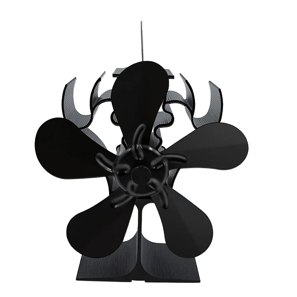 

Хит продаж: Вентилятор для камина на 5 лопастях, работающий от тепла, для дровяных печей и камина, Ecofan, тихий, для дома, эффективное распределение тепла