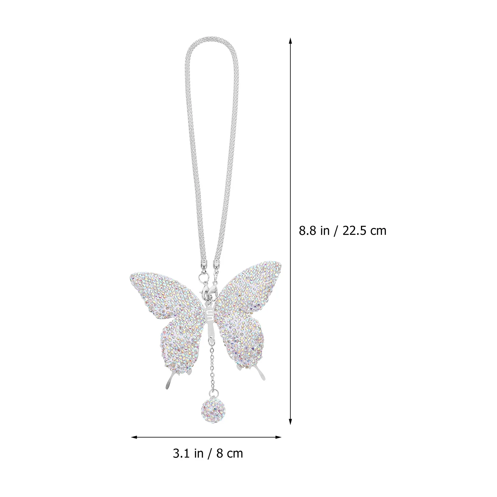 

Butterfly Pendant Car Accessories Charm Adorable Hanging Ornament Polymer Clay Decoration