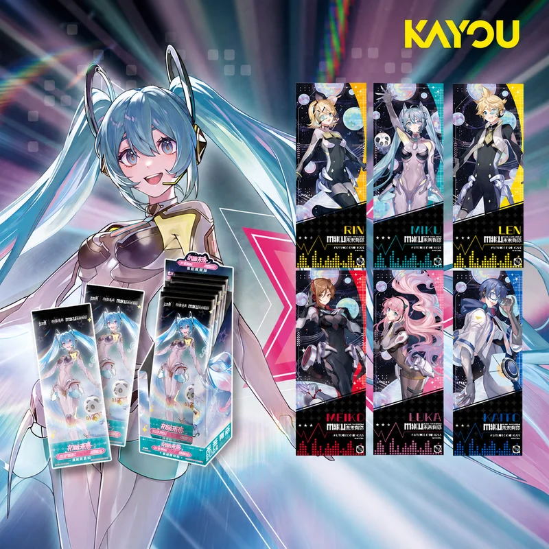 6pcs-kayou-hatsune-miku-holographic-laser-ticket-stub-cards-kawaii-collectible-cards-set-miku-anime-merch-collection-for-fans