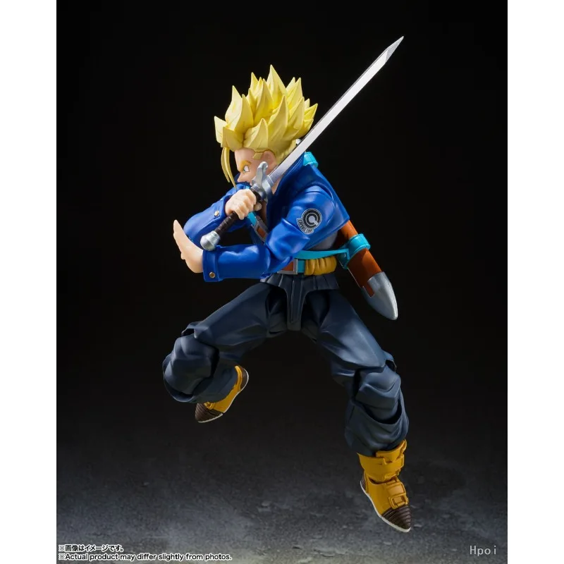 バンダイオリジナル S.H.Figuarts ドラゴンボール Z シリーズ 超サイヤ人トランクス - 未来から来た少年 アニメアクションフィギュアモデル玩具