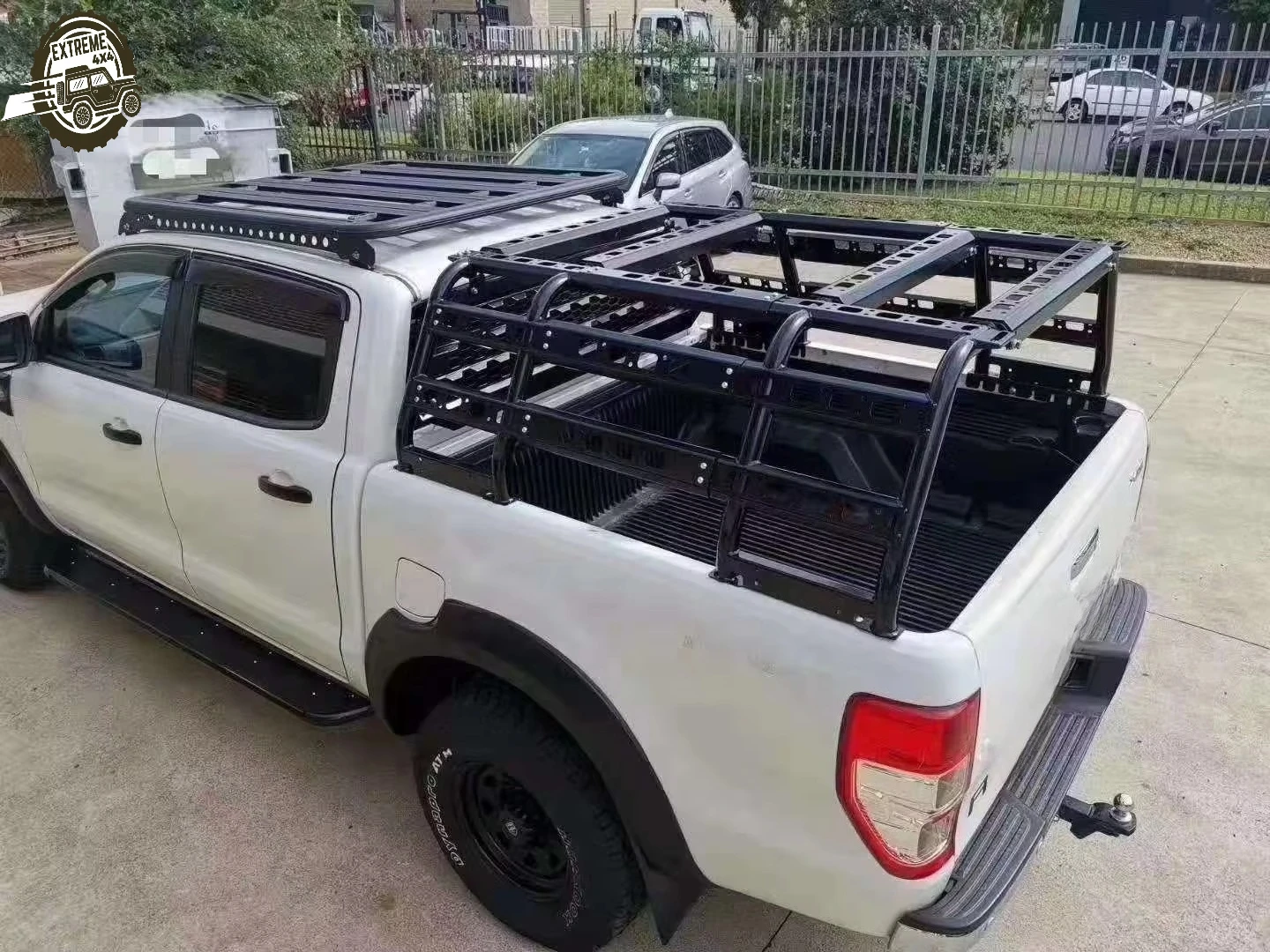 

Universal Adjustable Roll Bar Steel Carrier Cage Truck Bed Rack for Ford Ranger F150
