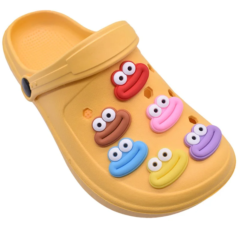 Colorful Cartoon Cute Sausage Mouth Rubber DIY Charm Shoe Accessories Boys and Girls Detachable Fashion Shoe Buckle