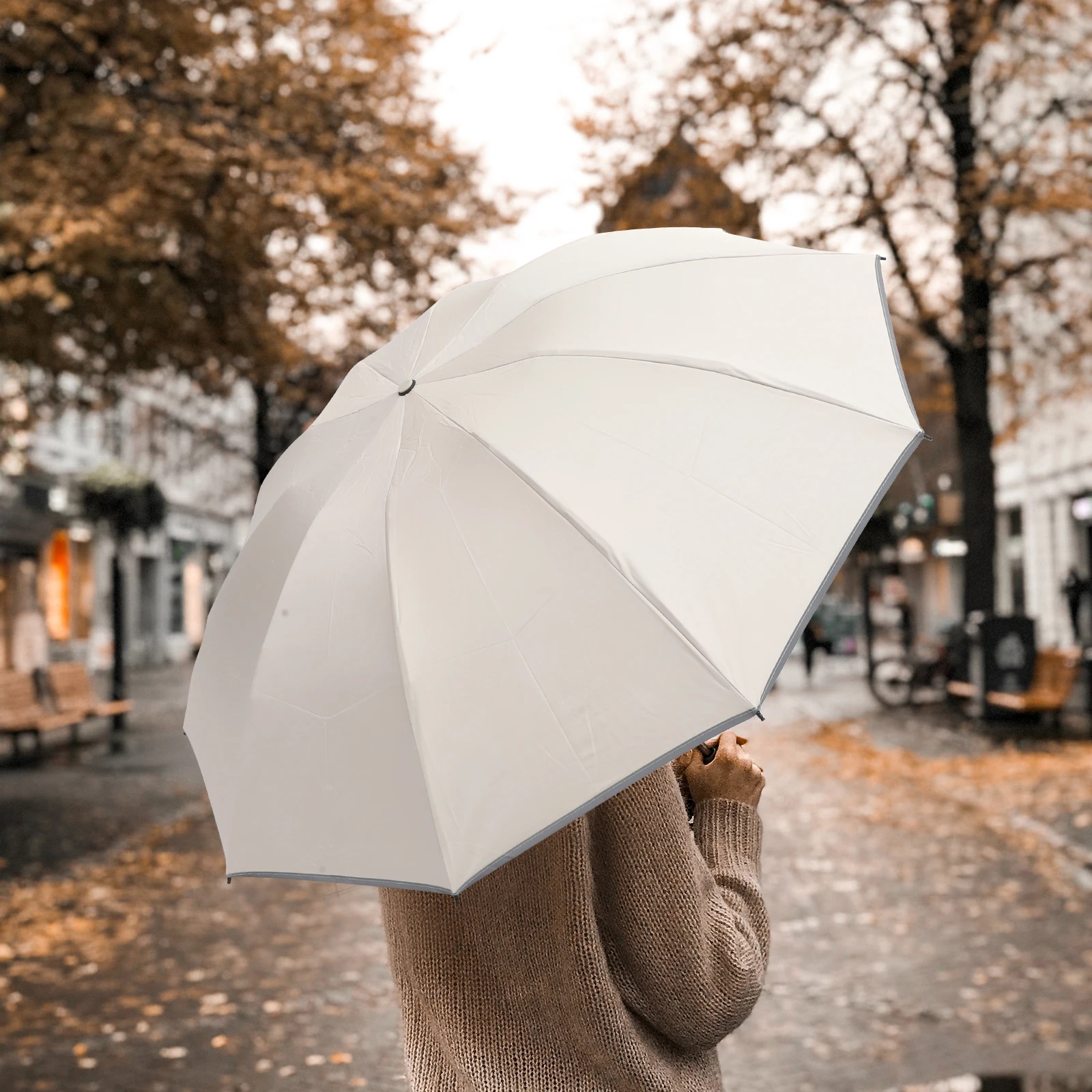 

10 Bone Reverse Folding Umbrella Compact Travel Sun Rain Windproof Lightweight Portable Small Foldable UV Protection Gift