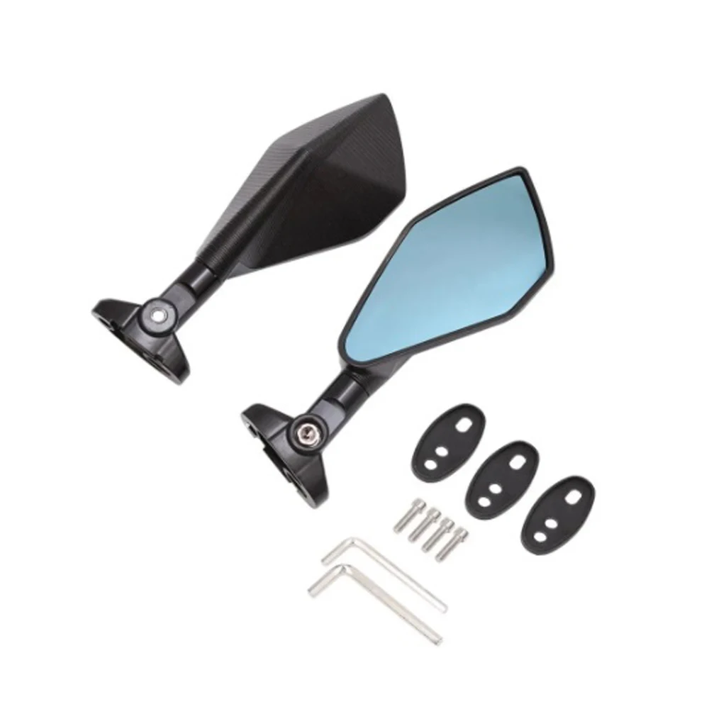 Motorcycle Back Universal Aluminum Scooters Racer Rearview Side View Mirror For Honda kawasaki Yamaha