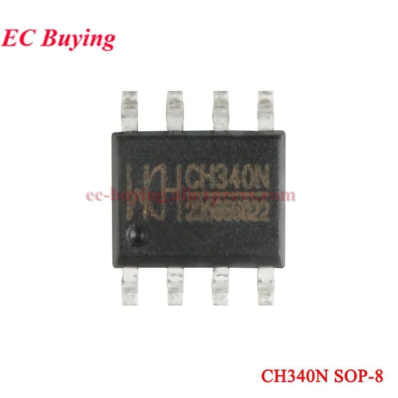 1Pc-10Pcs CH340NC USB to TTL UART Serial Port Convertor Board Module FS-UTTL-340NC Type-C Integration 5V to 3.3V CH340N Chip