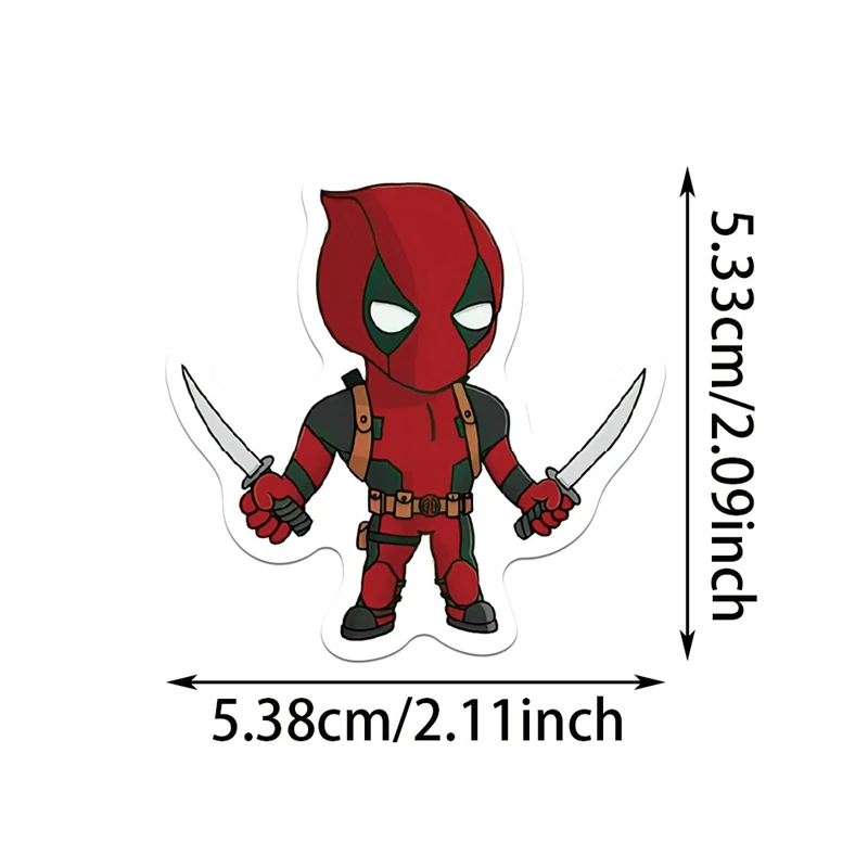 Movie Deadpool Wolverine Stickers 50PCS Disney Laptop Motorcycle Cartoon Anime Marvel Book Graffiti Sticker Pack Kids Toy Gift