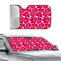 Flower Cartoon Car SunShade Three-layer Insulation Car Front Windshield Sun Shade Suction Cup Blocks UV Rays Sun