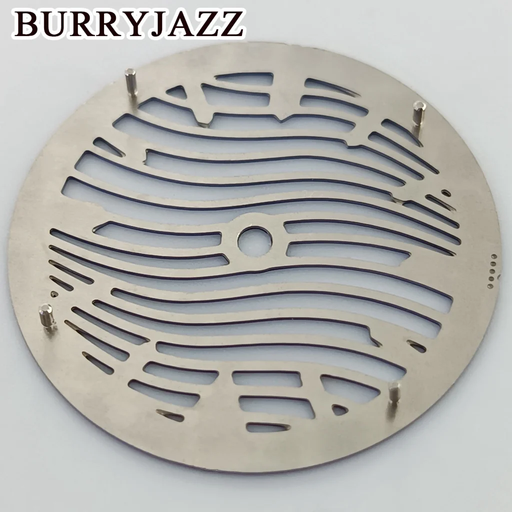 BURRYJAZZ 29 مللي متر بدون شعار NH35 NH70 NH72 الجوف خارج أبيض أسود أزرق أخضر رمادي ساعة الطلب الأخضر مضيئة صالح 3 الساعة تاج
