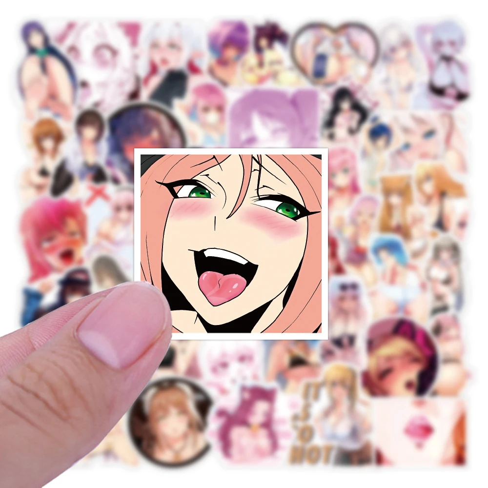 10/30/50/100 szt. Naklejki Hentai dla Dorosłych Waifu Sexy Anime Dziewczyny Naklejka Motocykl Walizka Bagaż Śliczna Kreskówkowa Króliczek Dziewczyna Naklejka
