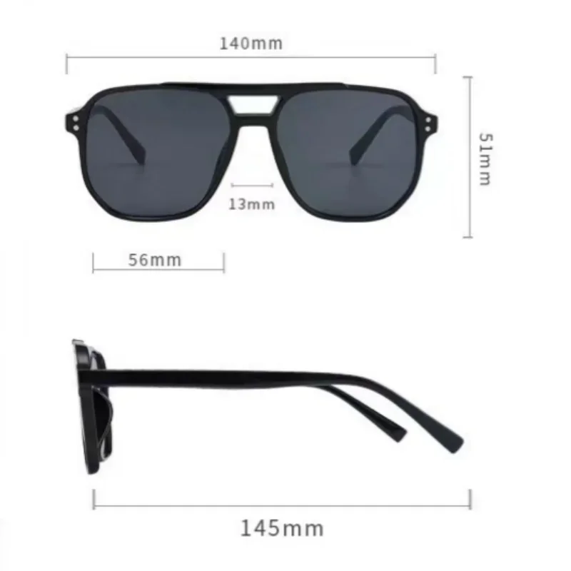 Vintage الرجال النساء النظارات الشمسية الكبيرة الرجال مربع ظلال العلامة التجارية مصمم للجنسين نظارات شمسية عدسة سوداء الذكور الإناث النظارات الشمسية UV400