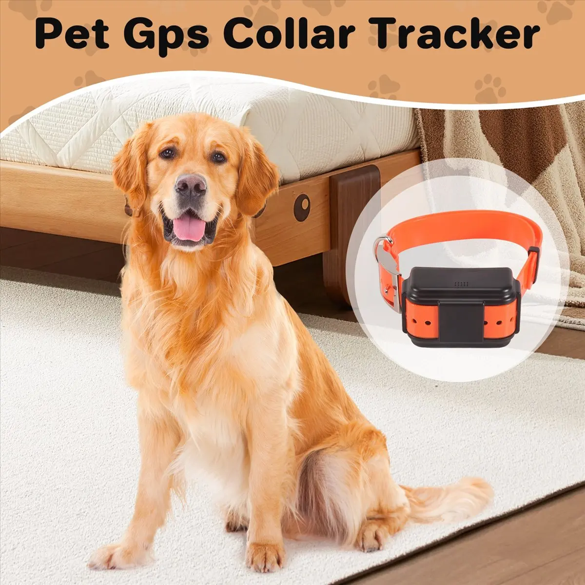 Pet Tracker Gps Collar for Dogs Gps Tracking Animal Real Time Tracking IP67 Waterproof Hound Locator for Medium Big Dogs