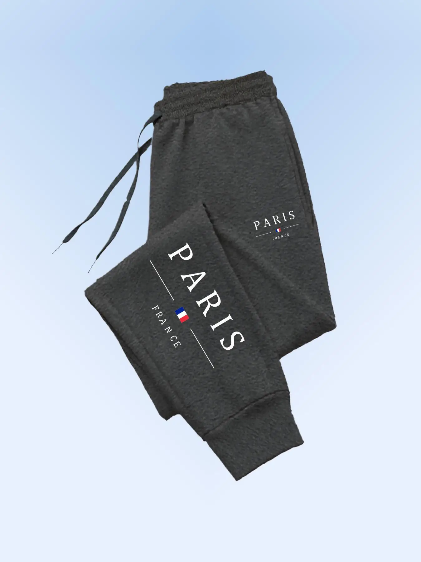 Damenhose PARIS Grafik-Buchstaben-Print Fleece Jugend-Treet Hochwertige Lässige Mode-Jogginghose Damen-Sweatpants Passgenau – Detail 11