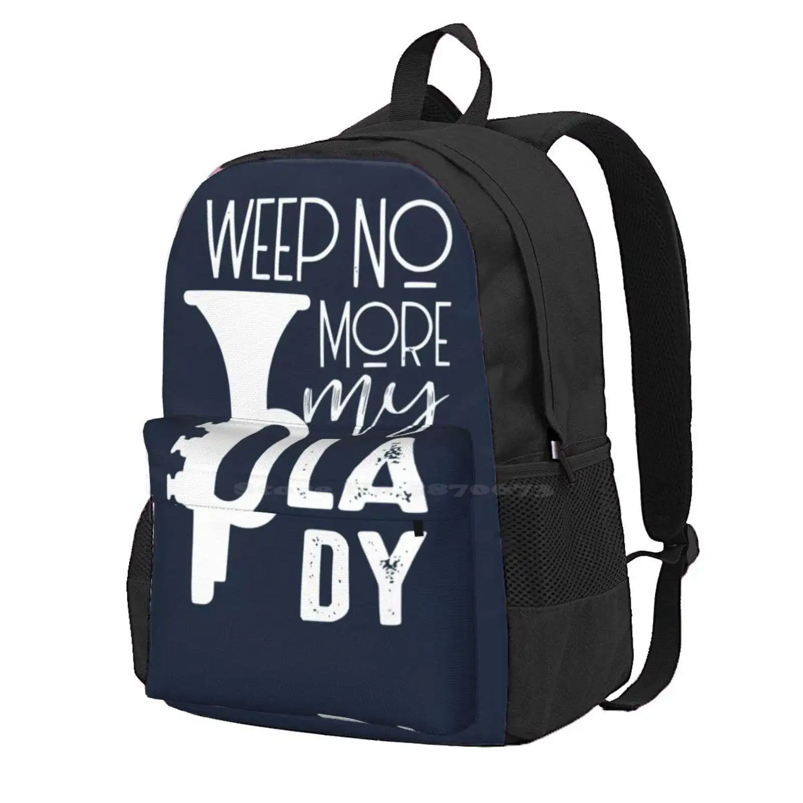 Weep No More My Lady Hot Sale Schoolbag Backpack Fashion Bags Derby Horse Racing Horses Triple Crown Churchill Downs