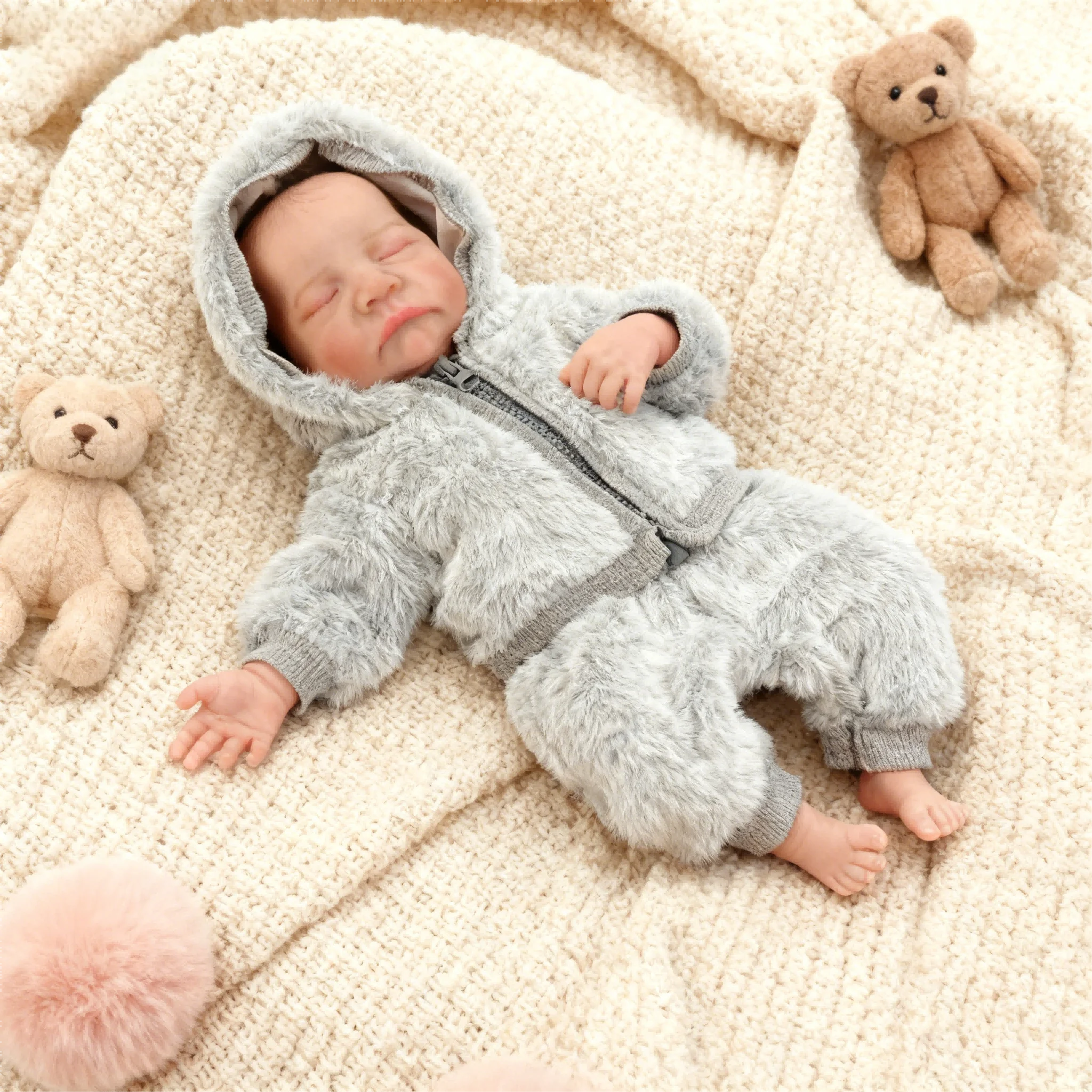 Lifelike Reborn Baby Dolls  - 18-Inch Real Baby Feeling Realistic-Newborn Baby Doll Full Body Vinyl Real Life Baby Dolls