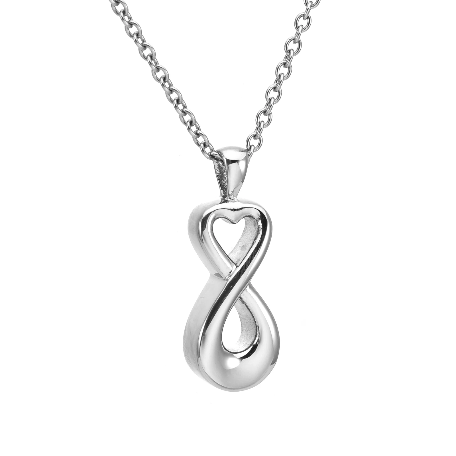 Cremation Necklace - Stainless Steel Ashes Pendant for Human Ash, Memorial Urn Jewelry Keepsake
