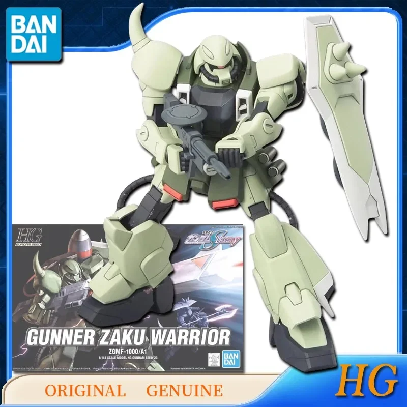 Bandai Original Genuine HG GUNDAM GUNNER ZAKU WARRIOR Anime Action Figures Toys for Boys Girls Kids Gift Model Ornaments