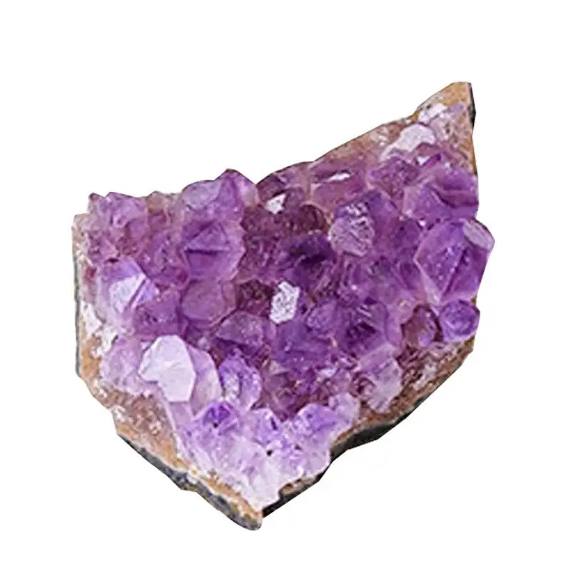 Natural Raw Amethyst Geode Cluster Purple Crystal Stone Crystal OreWand Point Energy Healing Mineral Rock Home Decor Gift