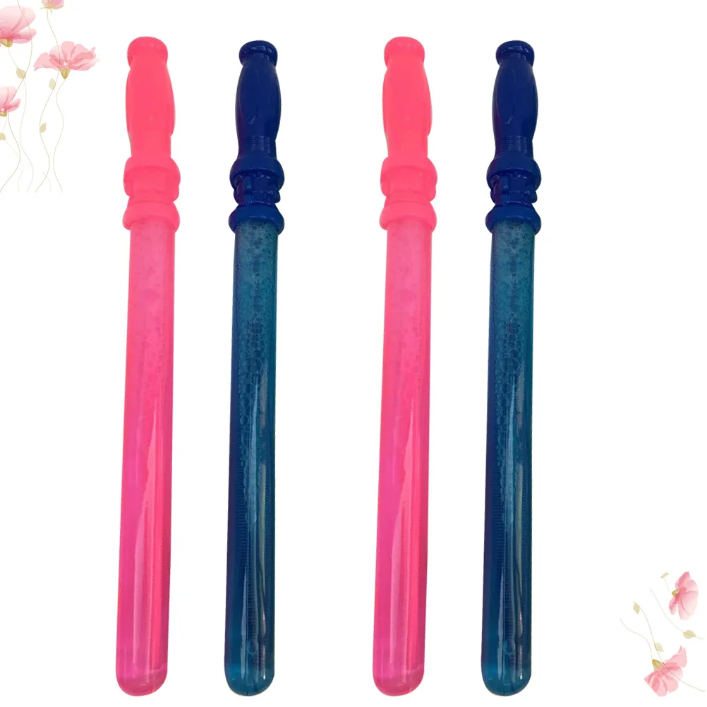 4 stuks milieuvriendelijke bellenstok groot kleurrijk leuk zomerfeest kinderen interactieve bellen set langdurige bellen veilig plastic