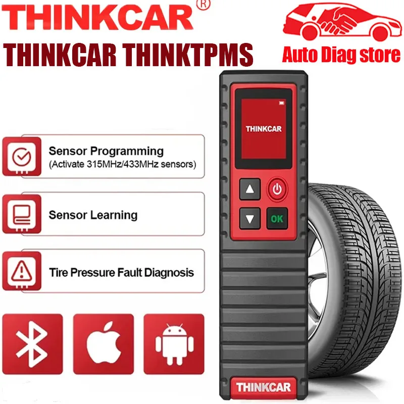 

ThinkCar THINKTPMS G2 S2 315MHz 433MHz 2in1 Car Tire Pressure Diagnosis Tool Autimotive TPMS Sensor Programming Learning