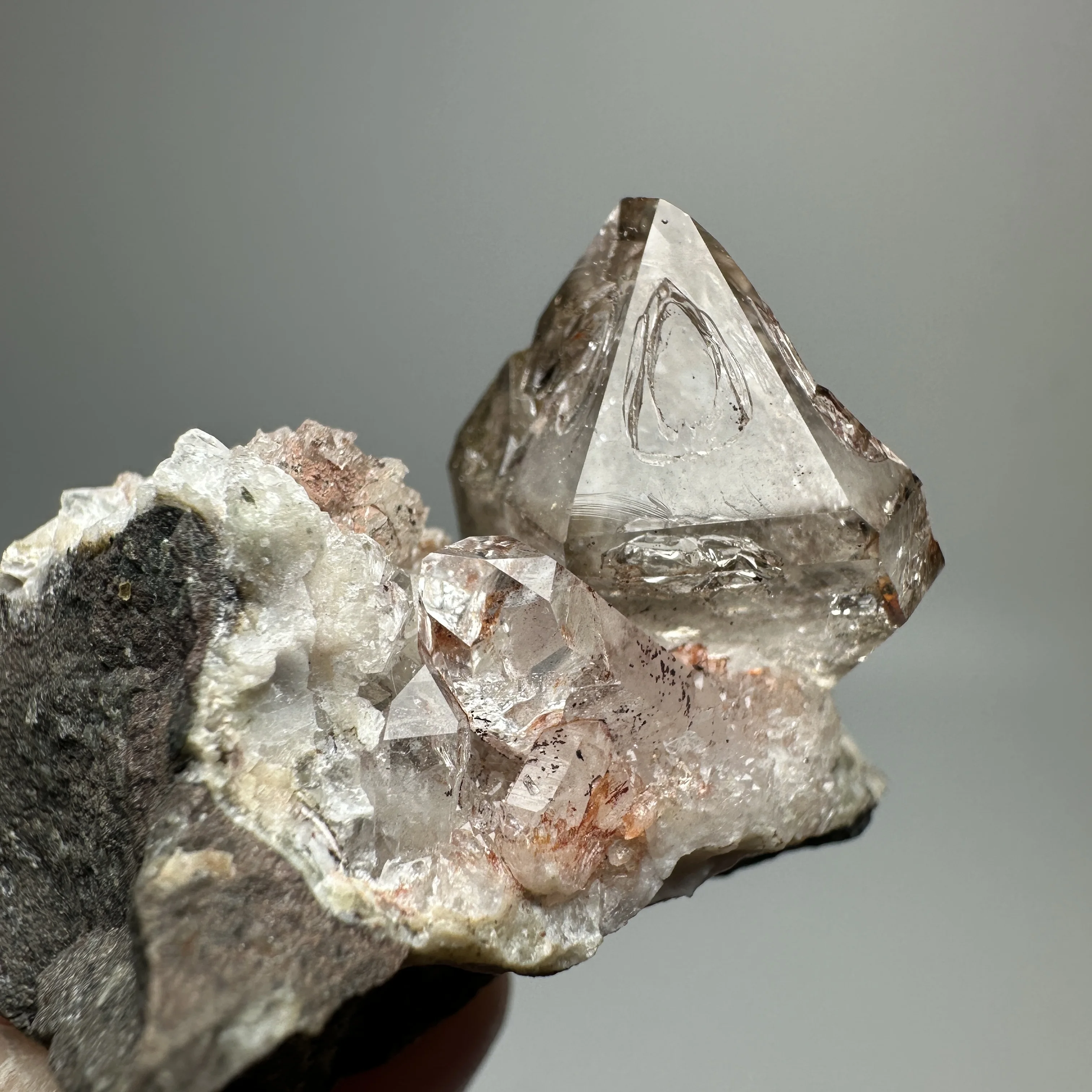 

Namibia Skeletal Quartz Smoky Quartz Crystal Cluster Mineral Specimen Natural Healing Crystal