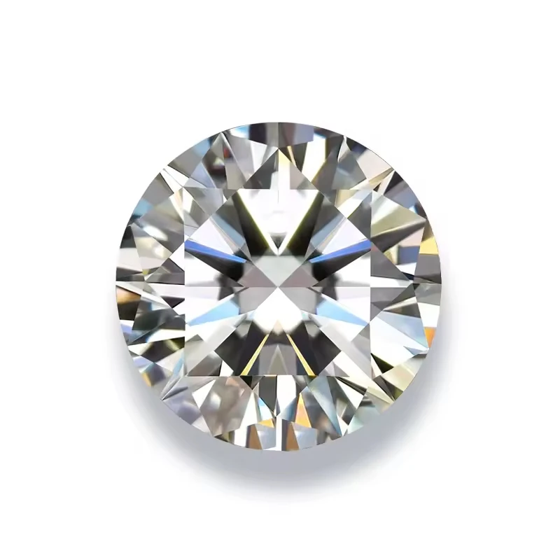 

Super White D Color Best Quality Round Brilliant Cut VVS Loose Gemstones 3-12mm Size High Quality Moissanite free shipping