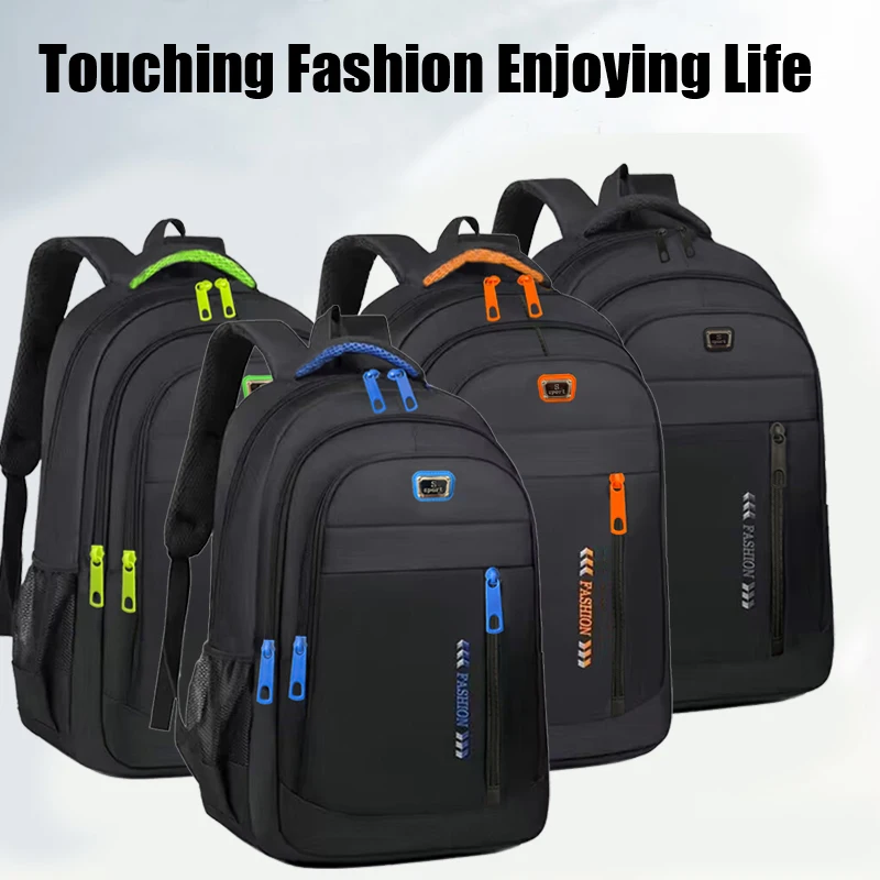 حقيبة ظهر للرجال والنساء خفيفة الوزن مع جيوب متعددة، حقيبة كتف كاجوال عصرية ومتينة للاستخدام المدرسي اليومي #1