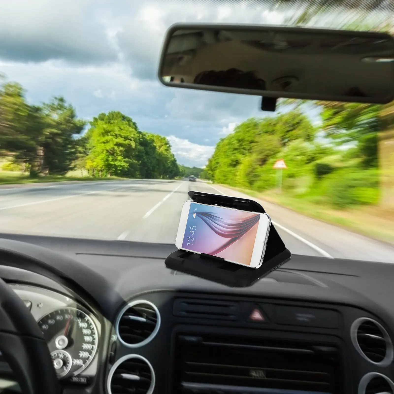 

Держатель для телефона в автомобиль с силиконовым основанием, подставка для мобильного телефона, навигационный кронштейн, термостойкий, нескользящий, держатель для GPS