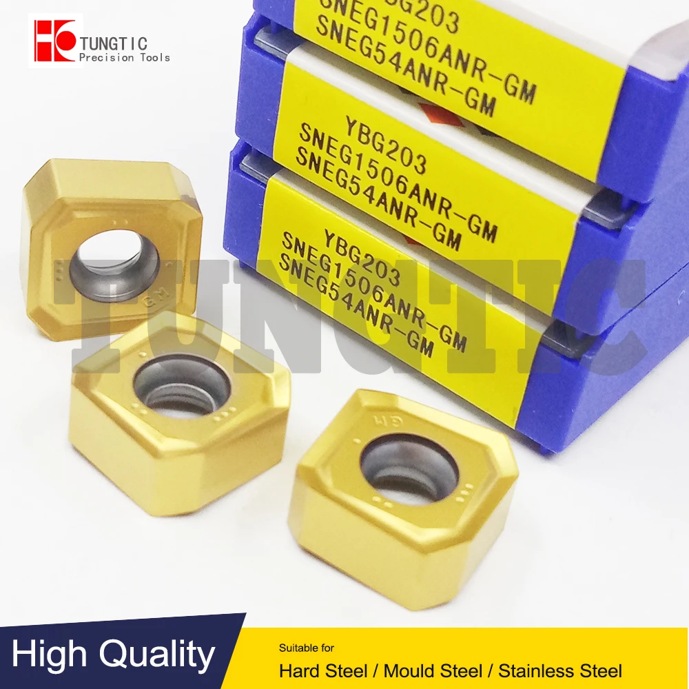 

SNEG1506ANR-GM YBG203 SNEG54ANR-GM SNEG 1506 ANR-GM Carbide Turning Cutting Tools Machining Metal Lathe Inserts