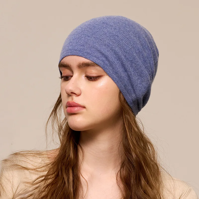 

Кашемировая шапка-бини с напуском, лыжная шапка для мужчин и женщин, вязаная шапка