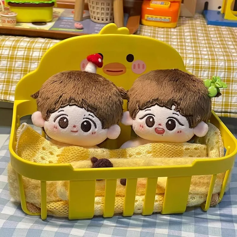 かわいい人形ベッド 10-13 センチメートルの綿人形の巣に適しています Bjd Ob11 装飾的な黄色いアヒルの人形ベッド