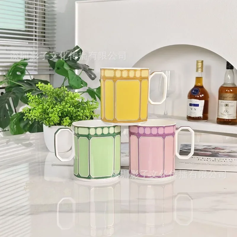 Euro Style Bone China Mug Simple Light Luxury Household Cup New Swan Collection Couple Pair Cup Top Seller