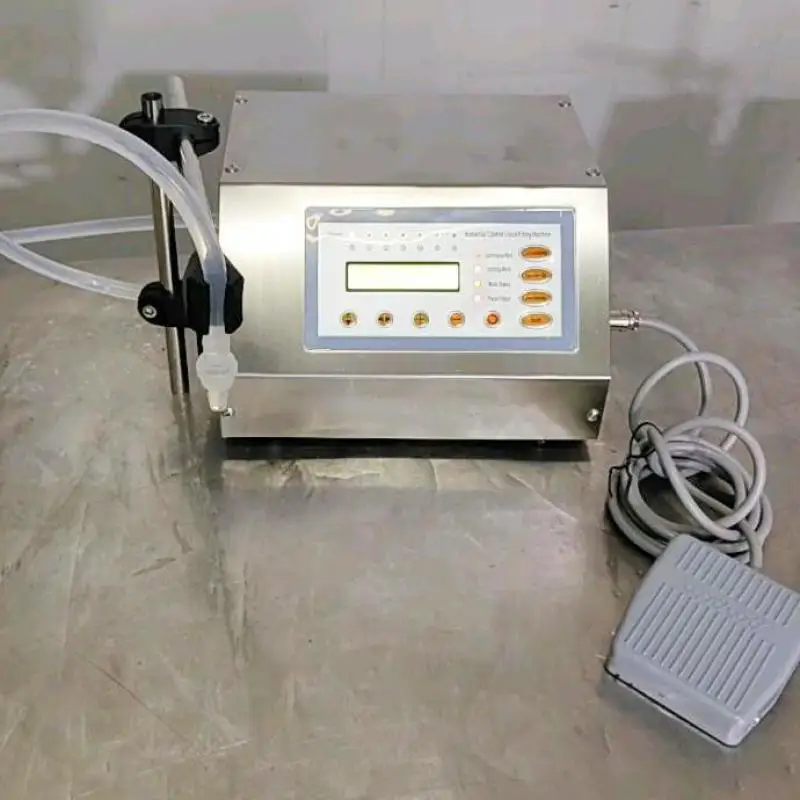 Gfk160 máquina de llenado de líquidos, Control de relleno Digital, agua, bebida, Perfume, jugo, leche, aceite, botella pequeña, tarro, bomba de diafragma