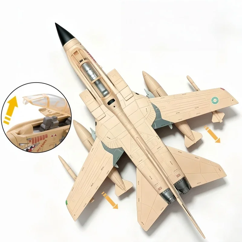 1/72 Kreative Militärserie Panavia Tornado Kampfjet-Bausteine, Flugzeugmodell, DIY-Bausteine, Spielzeug für Luftfahrtfans, Geschenke – Detail 5